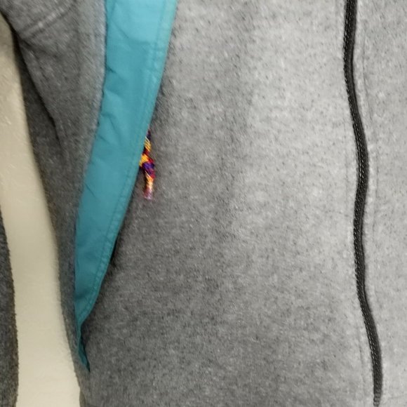 Mobius Vintage Women's Zip-Up Long Sleeve jacket Gray Black Green Size 6 (M) - Picture 4 of 12